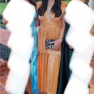 Sabina Musayev - Opehlia Pleated Knit Midi Dress